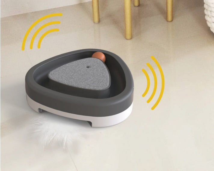 Smart Funny Cat Triangle Turntable Electric Toy Cat Scratcher